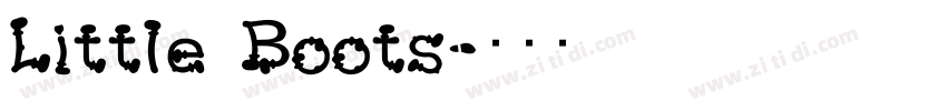 Little Boots字体转换